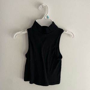By Together Black High Neck Tank